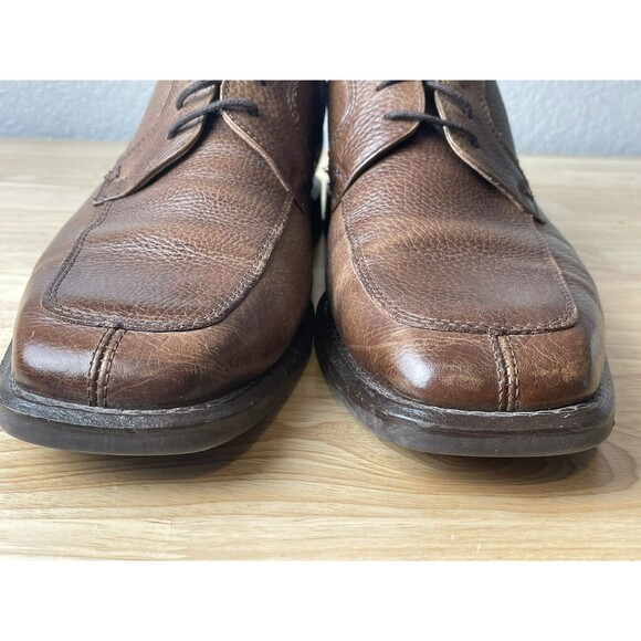 Giorgio Brutini Men\'s Network Brown Leather Lace Up Oxford Dress Shoes Sz 10.5